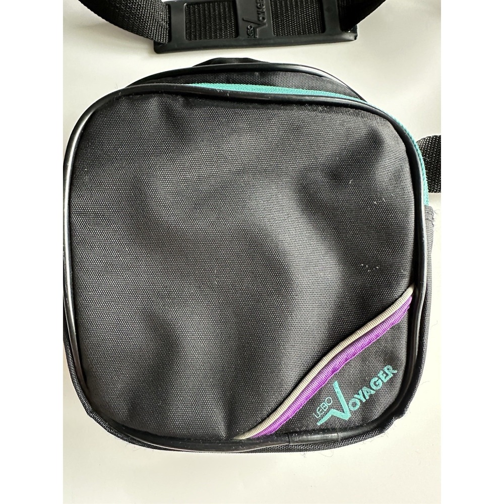 Lebo Voyager Vintage Padded Camera Bag Shoulder Bag Black Purple Teal READ - Picture 2 of 9